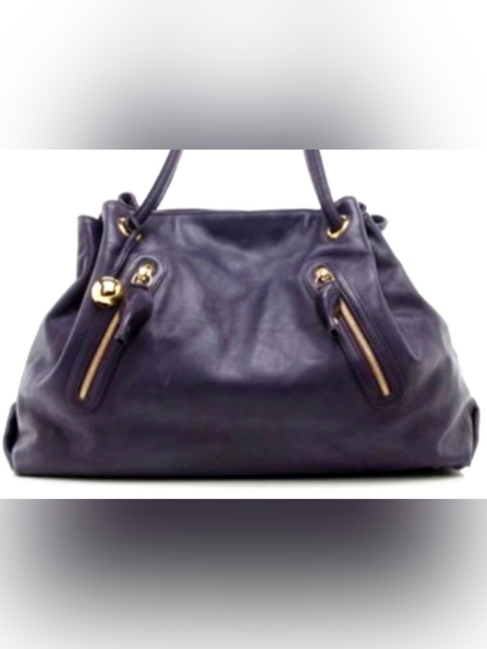 Furla Navy Leather Shoulder Bag